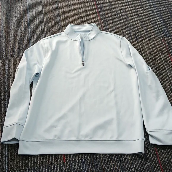 Hickey Freeman 1/4 Zip Pullover Light Blue Medium - Picture 3 of 9